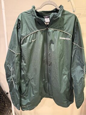Nike Green Michigan State Windbreaker Jacket